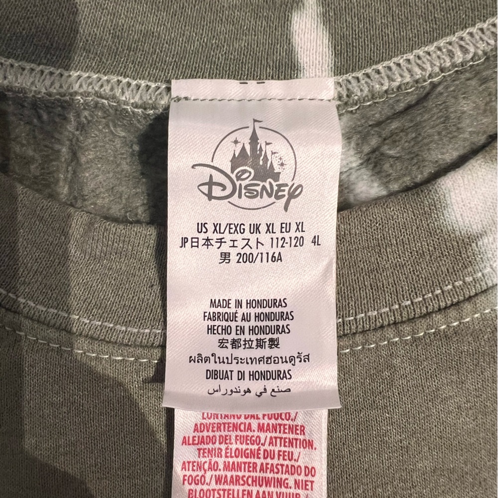 Green Tie Dye Disney Crewneck - Picture 3 of 4